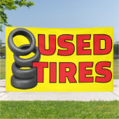 Auto Tire Shop Used Tires For Sale Banner (Außenbereich)