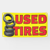 Auto Tire Shop Used Tires For Sale Banner (Horizontal)