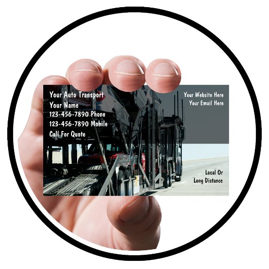 Auto Transport Business Cards Visitenkarte