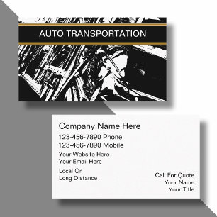 Auto Transport Business Cards Visitenkarte