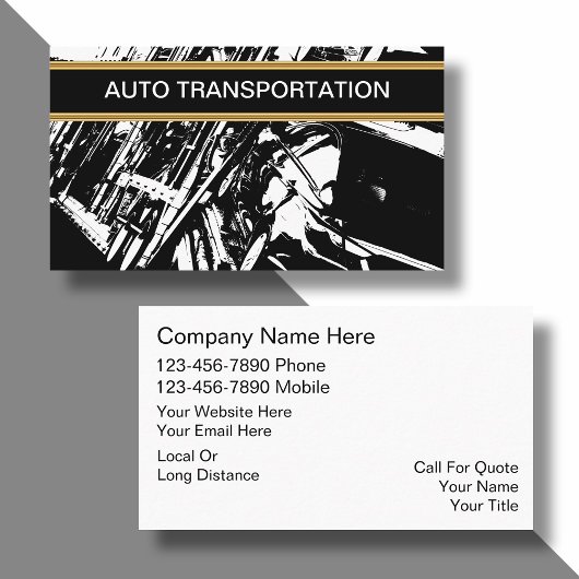 Auto Transport Business Cards Visitenkarte