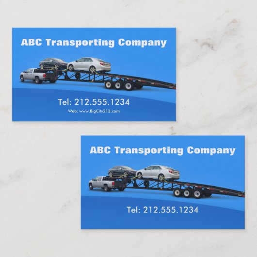 Auto Transporter Kfz-Hauling Logistik Visitenkarte (Vorne/Hinten)