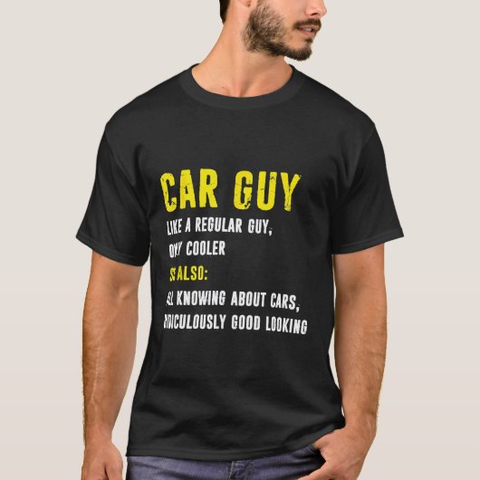 Auto-Typ Definition Mechaniker Auto Distressed Ty T-Shirt (Vorderseite)