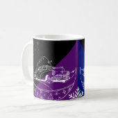 Auto und Baum Kaffeetasse (Vorderseite Links)