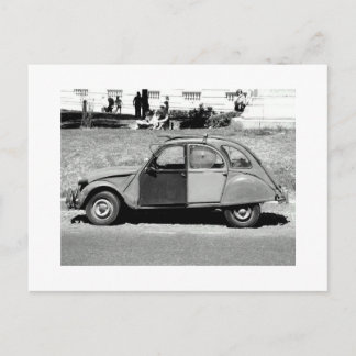 Auto und Lüfter Postkarte