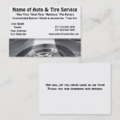 Auto-und Reifen-Service-Automobilgeschäfts-Karten Visitenkarte (Vorne/Hinten)