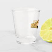 "Auto und Schuss" Schnapsglas (Links)