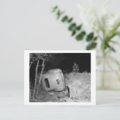 Auto Unfall, 1951 Vintag Postkarte (Stehend Vorderseite)