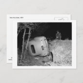 Auto Unfall, 1951 Vintag Postkarte (Vorne/Hinten)
