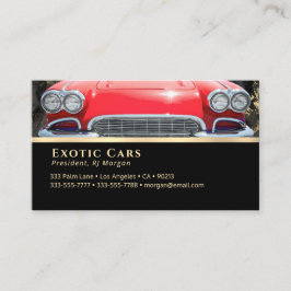 Auto Verkauf, Exotic Cars Red Sports Car, Ihr Foto Visitenkarte