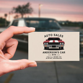 Auto Verkauf Visitenkarte