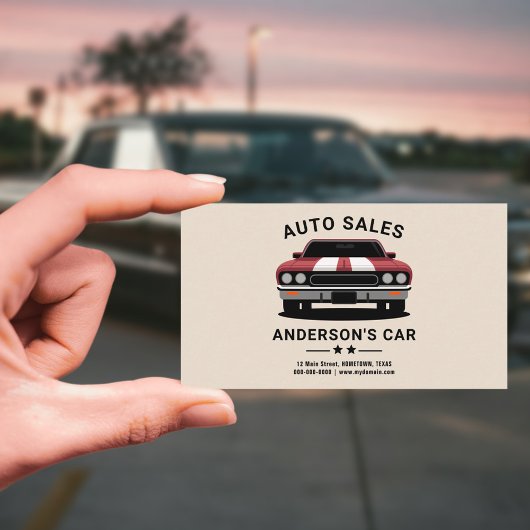 Auto Verkauf Visitenkarte