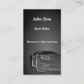 Auto-Verkaufs-Geschäfts-Karte Visitenkarte (Vorderseite)