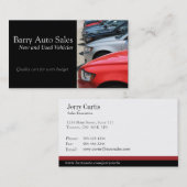 Auto-Verkaufs-Mechaniker-Visitenkarte Visitenkarte (Vorne/Hinten)