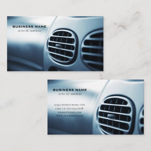 Auto Visitenkarte (Vorne/Hinten)