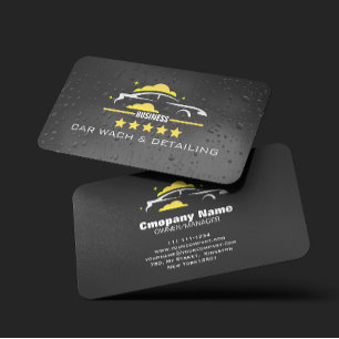 Auto-Wach & Auto-Detailing professionell Wasser sc Visitenkarte