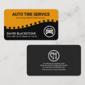 Auto-Wagen mit kreativem Reifenbaum Visitenkarte (Vorne/Hinten)