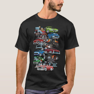 Auto-Wahnsinn! Muskelkater und Frisierte Auto Cart T-Shirt