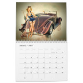 Auto-Wandkalender u. Retro Pinups Kalender (Jan 2027)