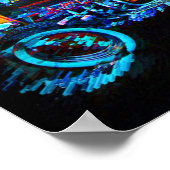 Auto, warme August, Reno Poster (Ecke)