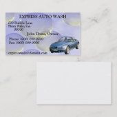 Auto-Wäsche-Geschäfts-Karte Visitenkarte (Vorne/Hinten)
