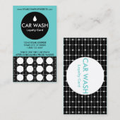 AUTO-WÄSCHE-Gitter-Briefmarkenkarte Treuekarte (Vorne/Hinten)