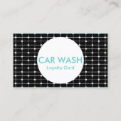AUTO-WÄSCHE-Gitter-Briefmarkenkarte Treuekarte (Rückseite)