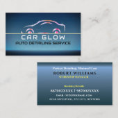 Auto waschen, reinigen Das Autologo Visitenkarte (Vorne/Hinten)