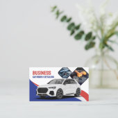 Auto Wash Auto Detailinigung Automotive Blue Visitenkarte (Stehend Vorderseite)