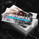 Auto Wash & Auto Detection Light Blue Visitenkarte