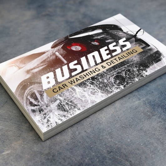 Auto Wash Auto für Automobile - Gold-Label Visitenkarte