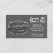 Auto Wash Detection | Reinigungsservice Visitenkarte (Vorderseite)