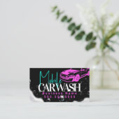 Auto-Wash-Fahrzeug im Detail Visitenkarte (Stehend Vorderseite)