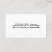 Auto-Wash-Logo für Sportwagen | Blaublasen Visitenkarte (Rückseite)