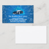 Auto-Wash-Logo für Sportwagen | Seifenblasen Visitenkarte (Vorne/Hinten)