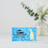 Auto-Wash-Logo | Seifenblasen Blau Visitenkarte (Stehend Vorderseite)