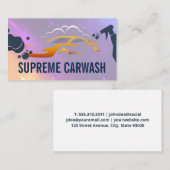 Auto-Wash-Logo | Sprühflasche Visitenkarte (Vorne/Hinten)