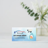 Auto-Wash-Logo Visitenkarte (Stehend Vorderseite)