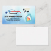 Auto-Wash-Logo Visitenkarte (Vorne/Hinten)