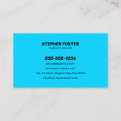 Auto Wash Mobile Detection Wassertropfen schwarz b Visitenkarte (Rückseite)