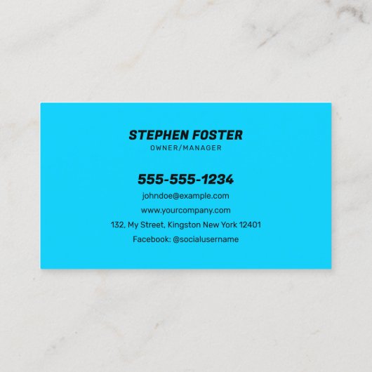 Auto Wash Mobile Detection Wassertropfen schwarz b Visitenkarte (Rückseite)