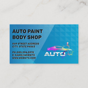 Auto-Werkstatt Shop   Autoservice Visitenkarte