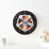 Auto Wheel 1 Wall-Uhr Optionen Große Wanduhr (Zuhause)