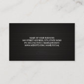 Auto | White Automobile Visitenkarte (Rückseite)