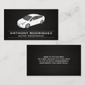 Auto | White Automobile Visitenkarte (Vorne/Hinten)