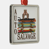 Auto-Wiedergewinnung Silbernes Ornament (Rechts)