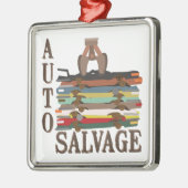 Auto-Wiedergewinnung Silbernes Ornament (Links)