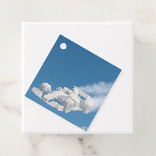 Auto-Wolken-Quadrat-Tag de Geschenkanhänger (Beispiel)