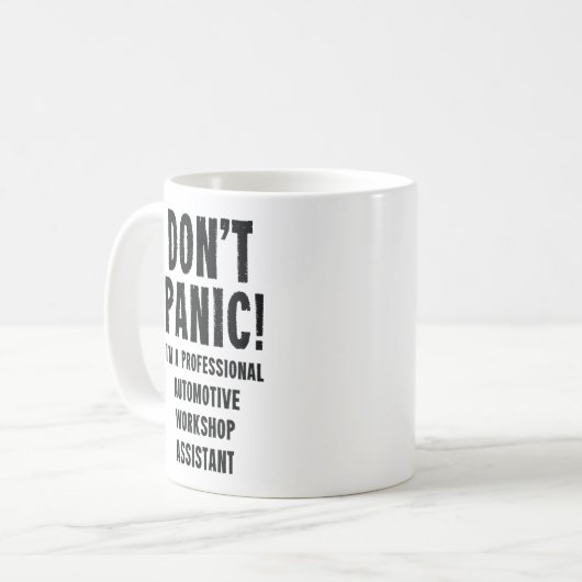Auto-Workshop-Assistent Kaffeetasse (Vorderseite Links)