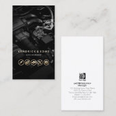 Auto Workshop Mechanische Reparatur Auto Gold Icon Visitenkarte (Vorne/Hinten)